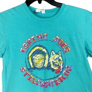 Eskimo Joes Shirt Womens M Casual Tee‎ Tiki Sports Bar Drinks Beach Hula Surf